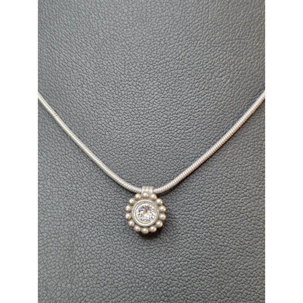 Brighton Solitaire Clear Rhinestone Necklace